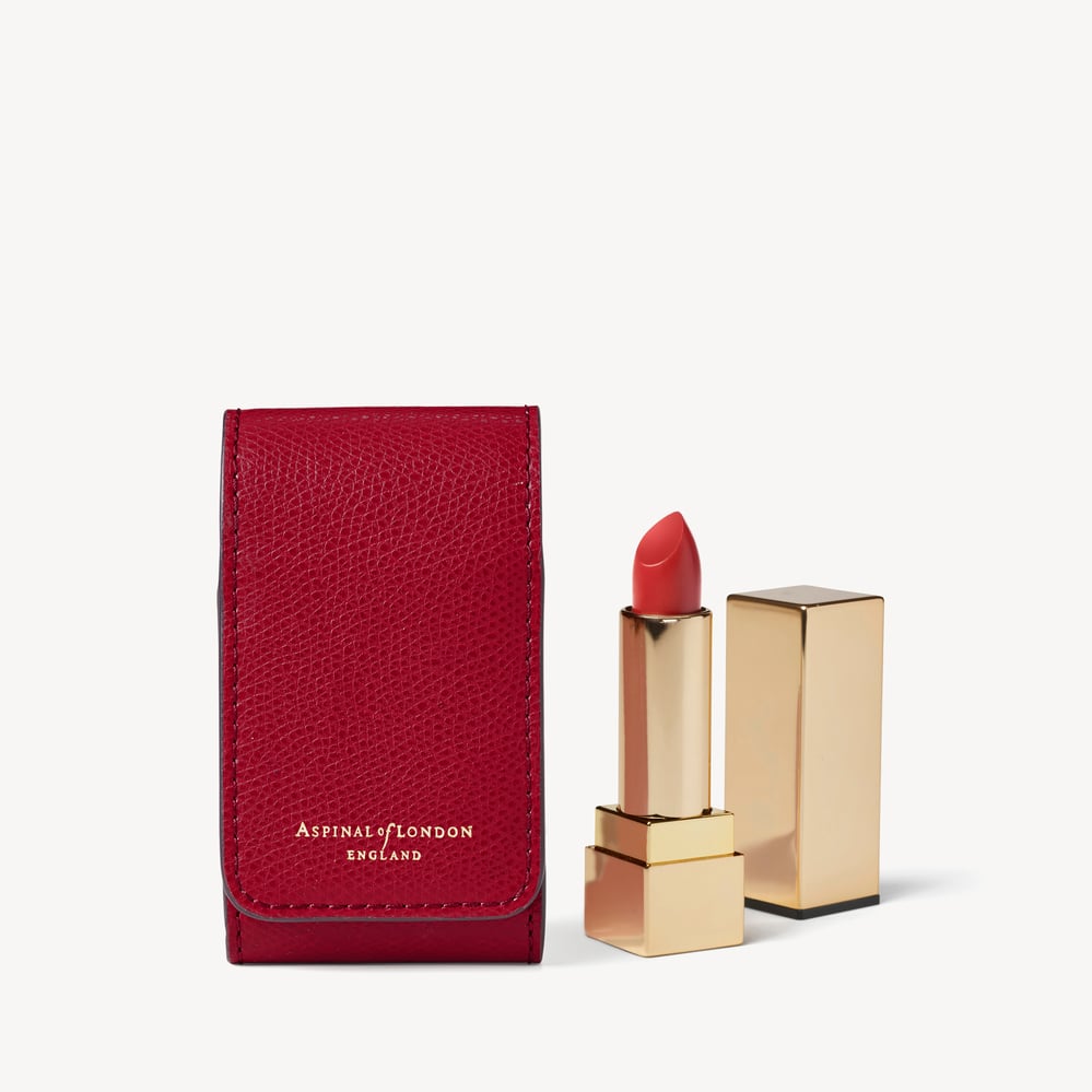 Duo Lipstick Case Cherry Red Soft Saffiano