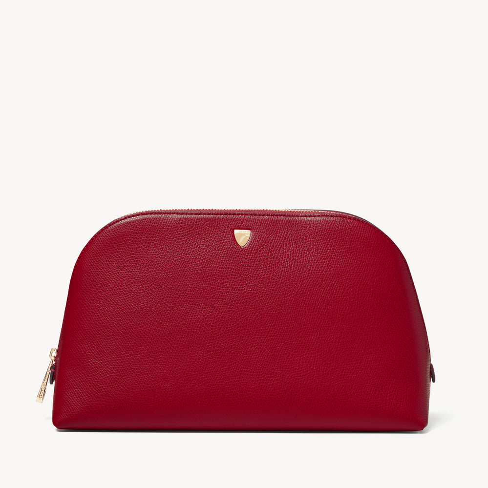 Classic Toiletry Bag Cherry Red Soft Saffiano