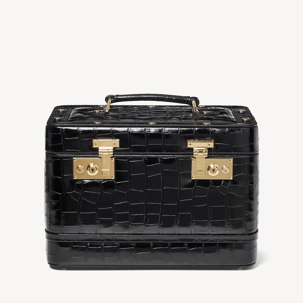 Vanity Case Deep Shine Black Croc
