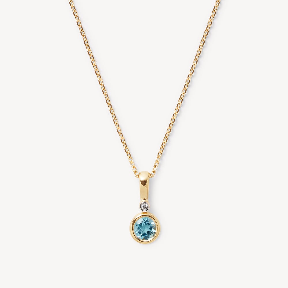 Diamond Pendant Necklace 0.015ct Diamond