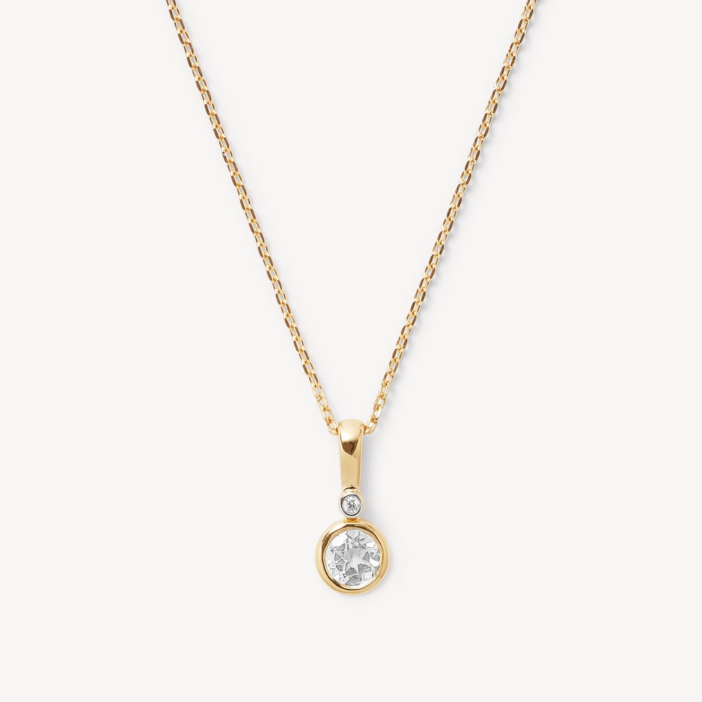 Diamond Pendant Necklace 0.015ct Diamond