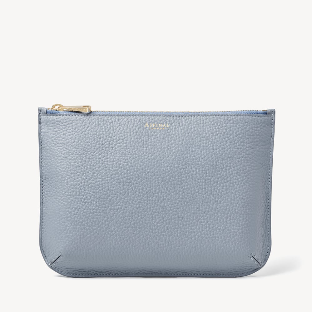 Large Ella Pouch Sky Blue Pebble