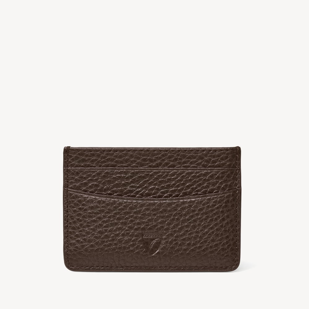 Slim Credit Card Holder Chocolate Pebble