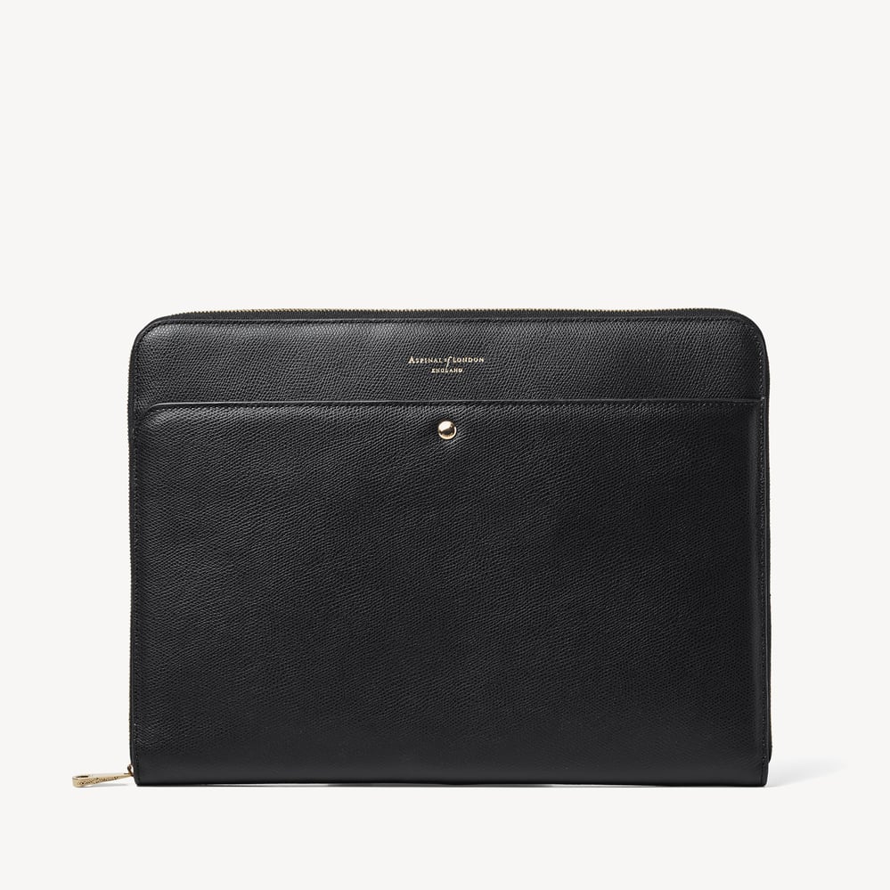 13-Inch Brook Street Folio Black Soft Saffiano