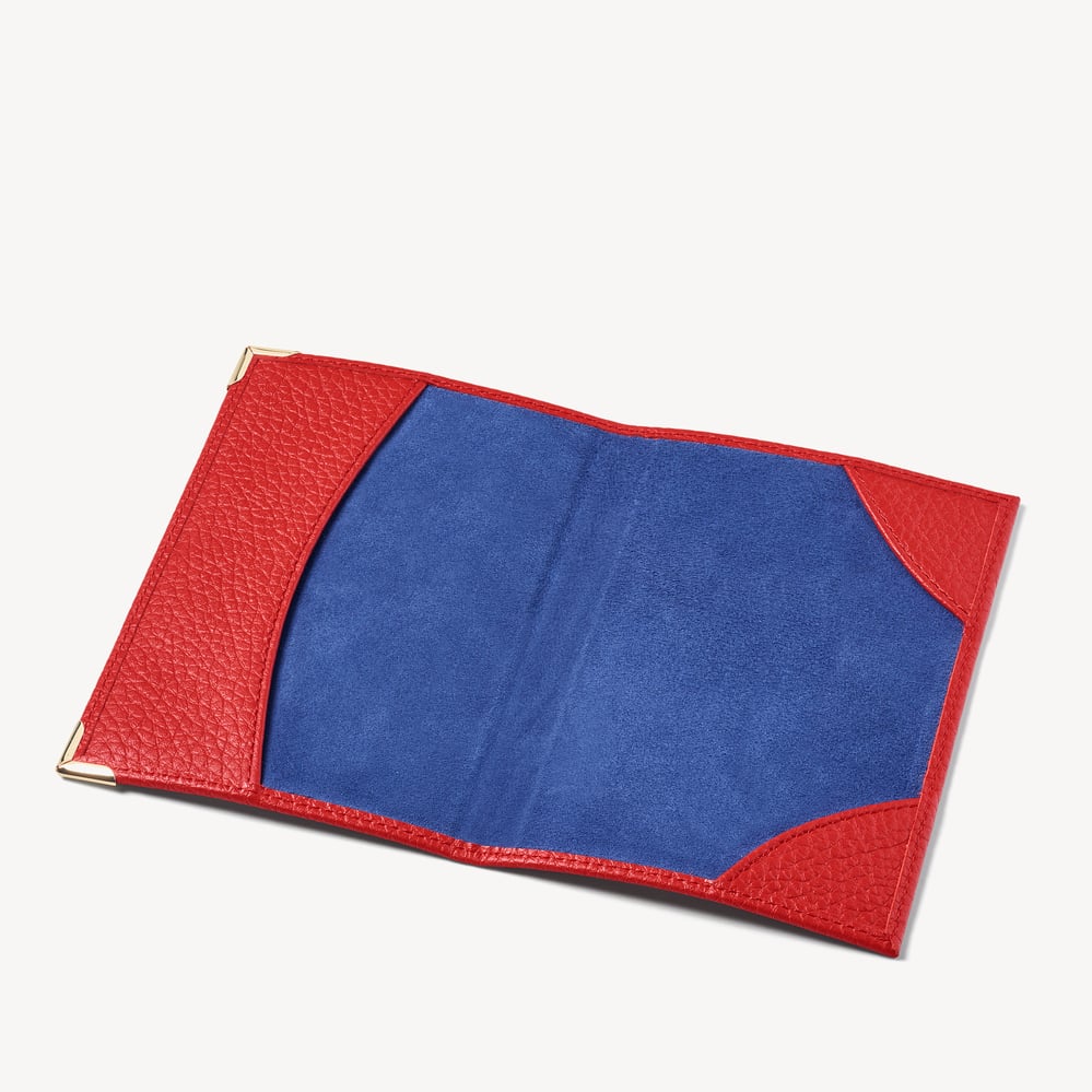 ‘Be With Me Always’ Passport Cover Cardinal Red Pebble