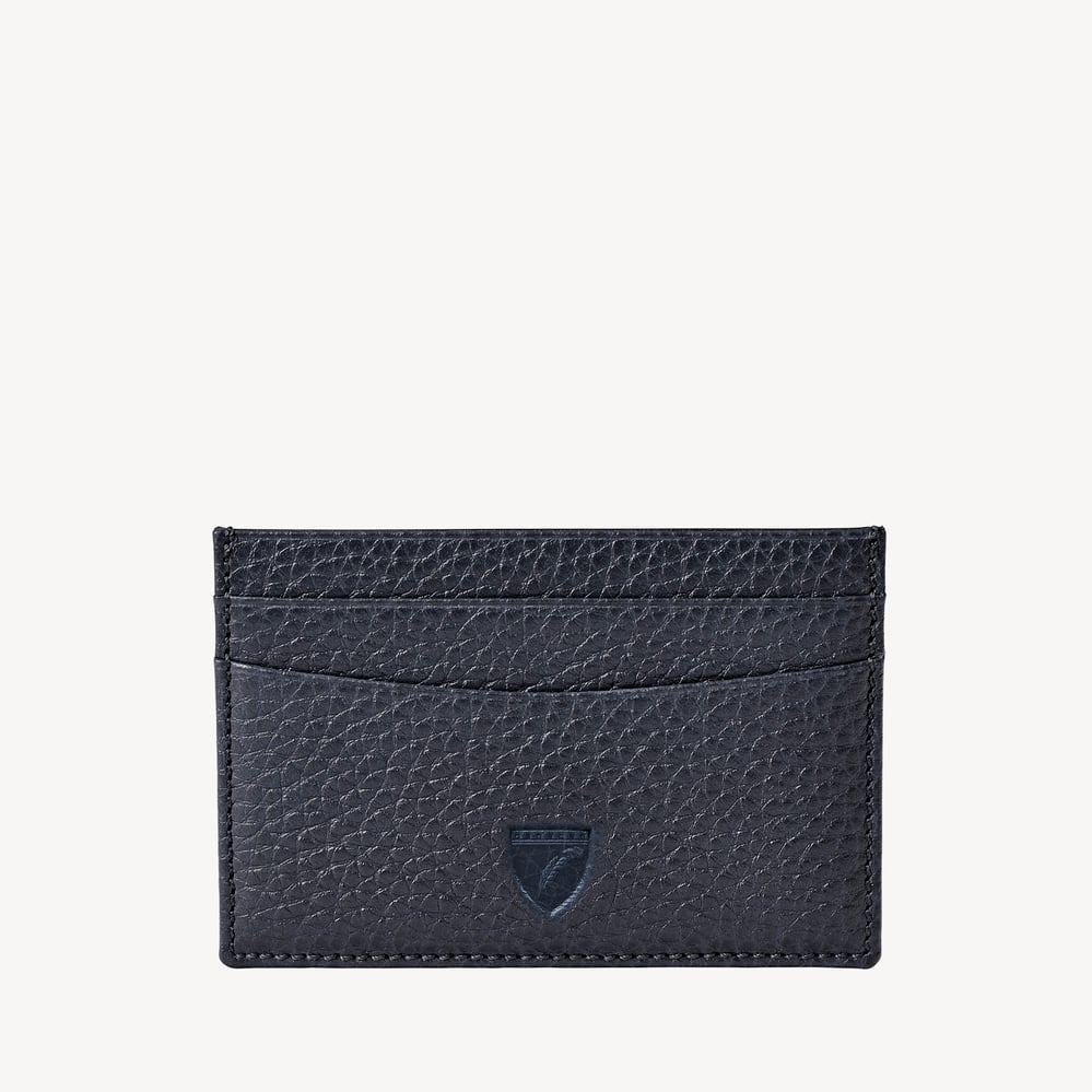 Slim Credit Card Holder Navy Pebble