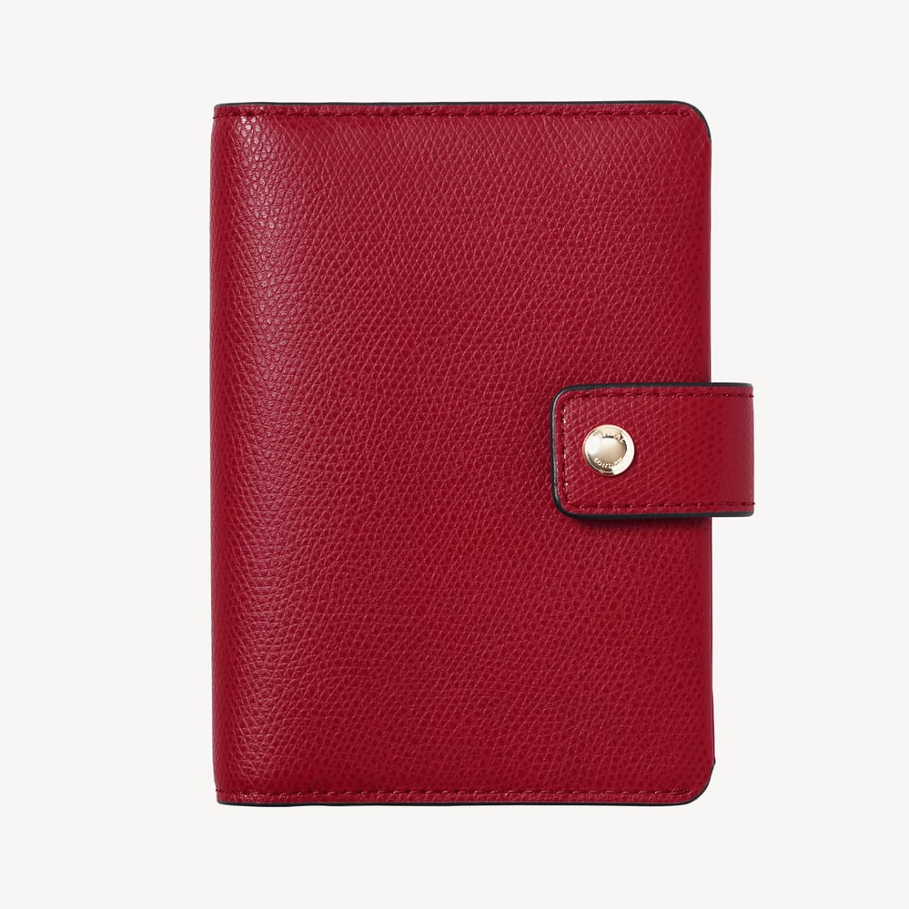 Duo Passport Cover Cherry Red Soft Saffiano