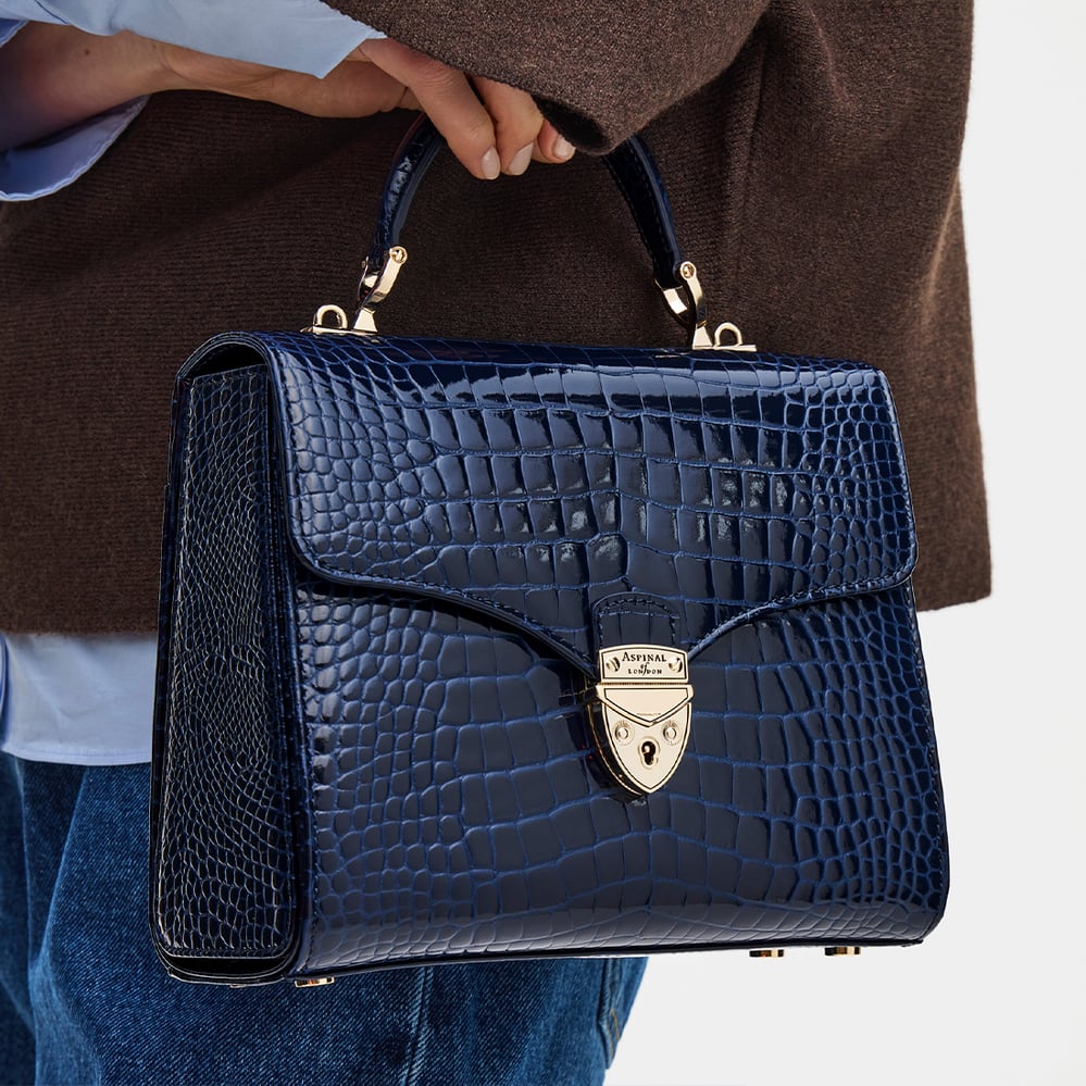 Mayfair® Midnight Blue Patent Croc