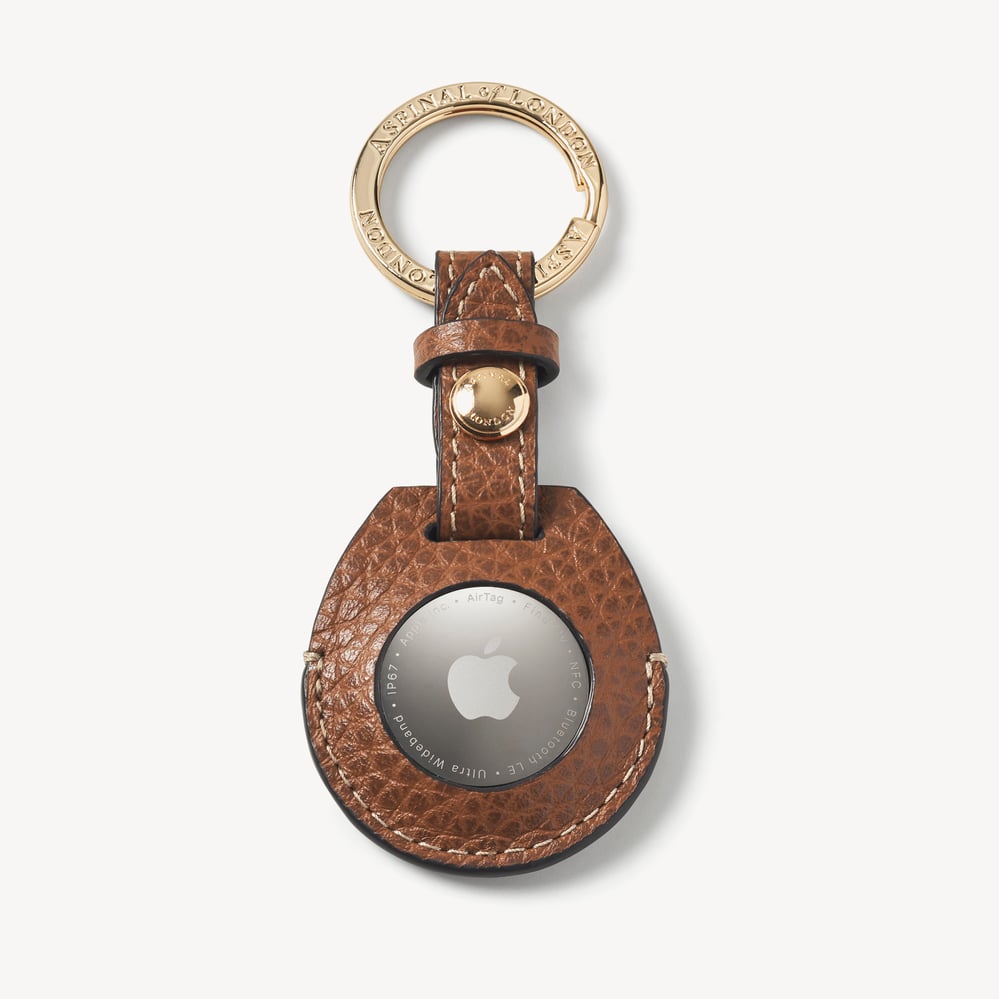 AirTag Key Ring Tan Pebble