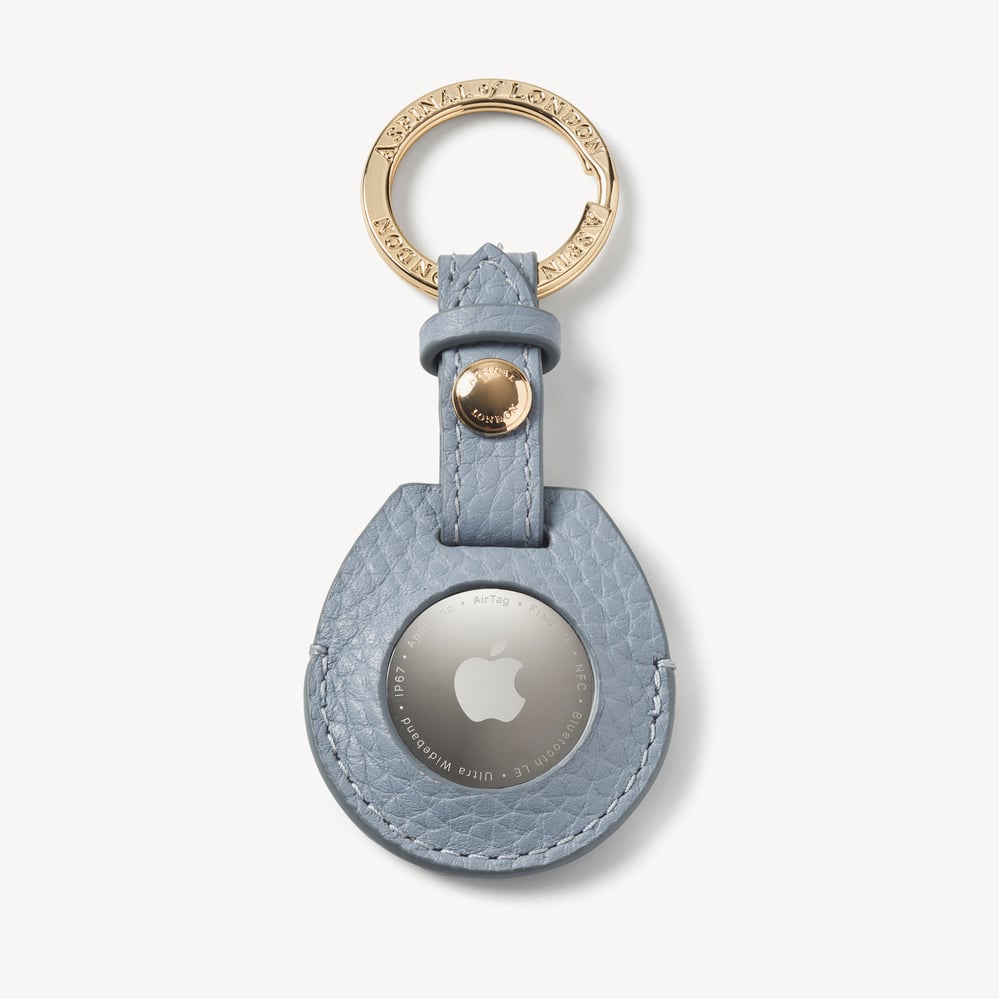 AirTag Key Ring Sky Blue Pebble