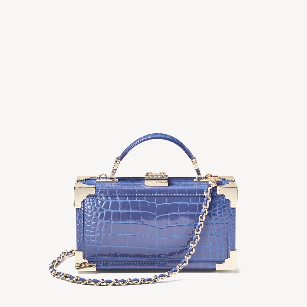 Trinket Box Bluebell Patent Croc
