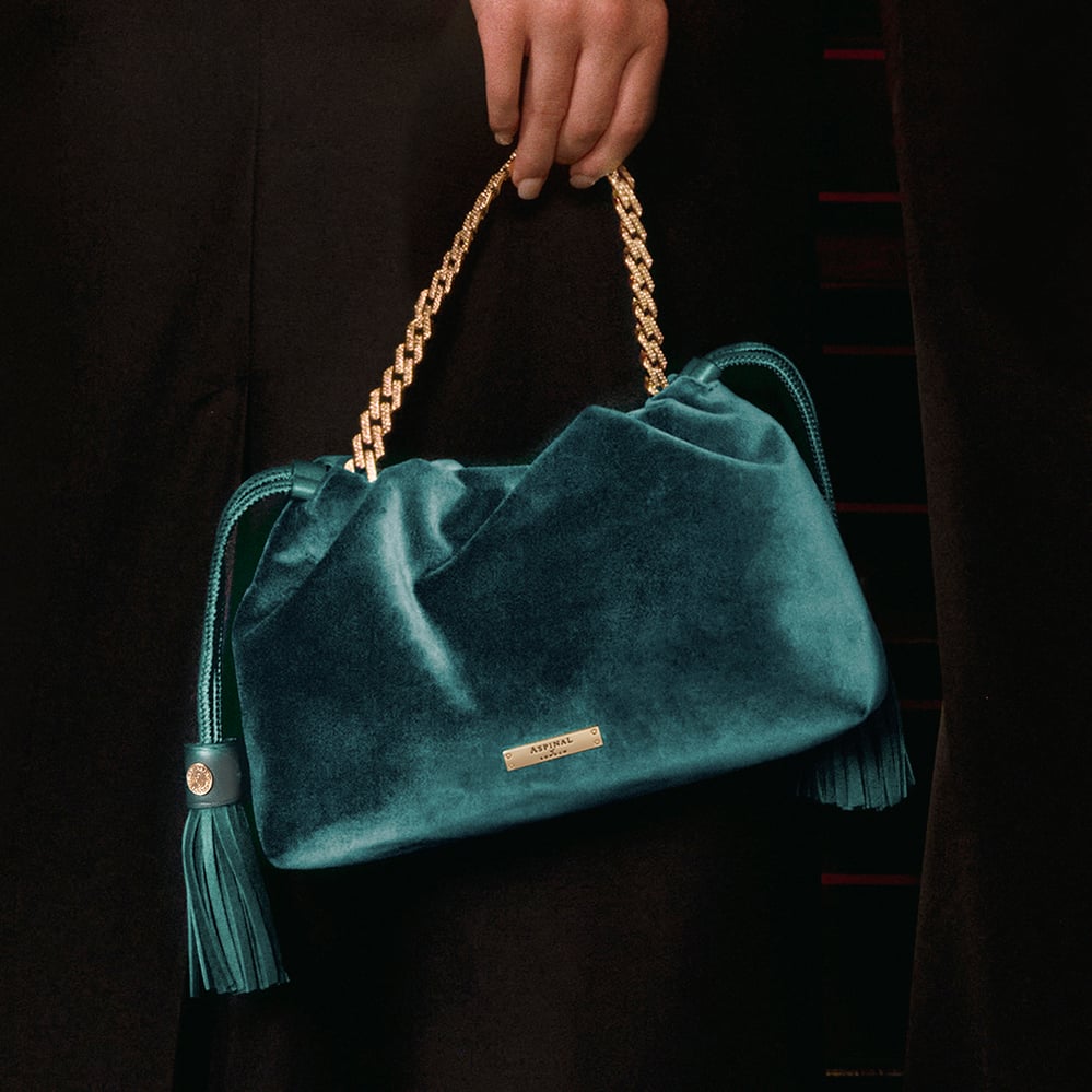 Amelia Peacock Blue Velvet