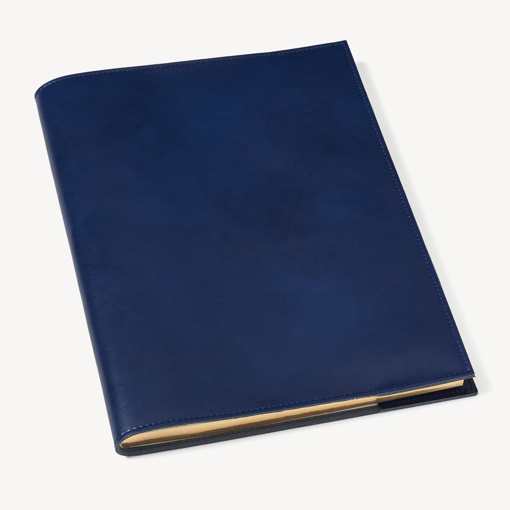 A4 Refillable Luxury Journal Smooth Royal Sapphire Blue