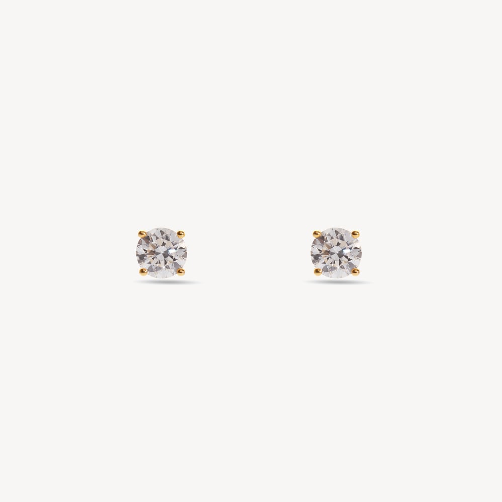 Floating Diamond 1ct Solitaire Stud Earrings  1.03ct Diamond