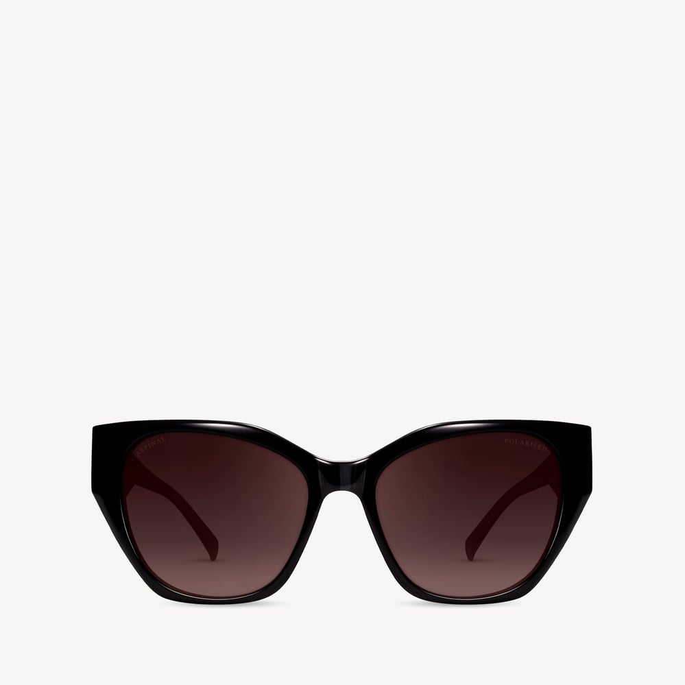 Ivy Cat-Eye Sunglasses Black 