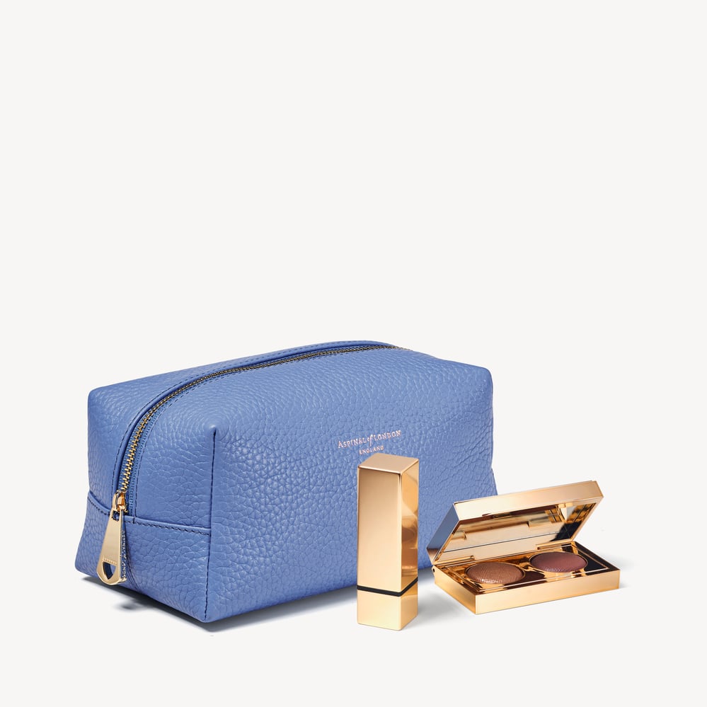 London Makeup Bag Capri Blue Pebble