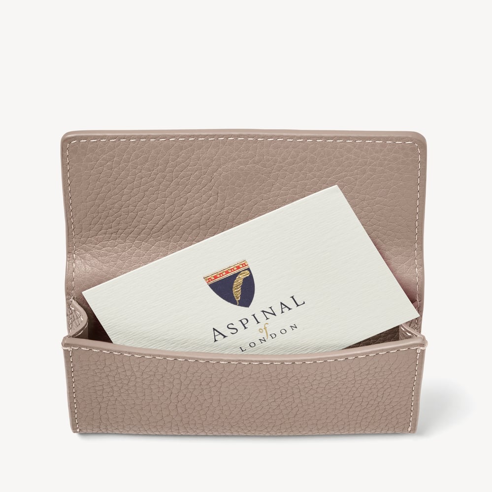 Business Card Holder Moleskin Milled Pebble
