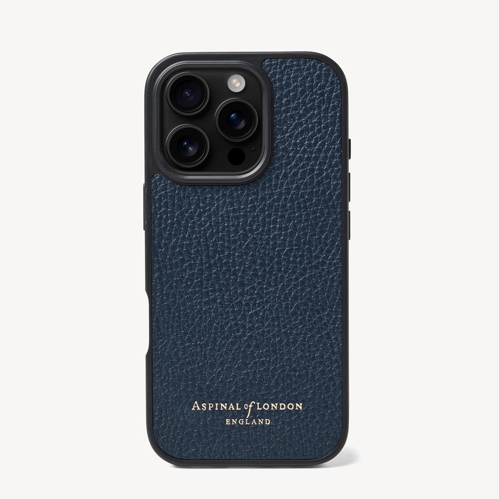 iPhone 16 Pro Case Navy Pebble