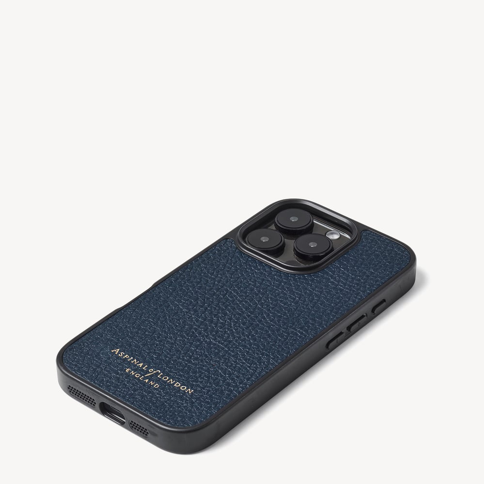 iPhone 16 Pro Case Navy Pebble