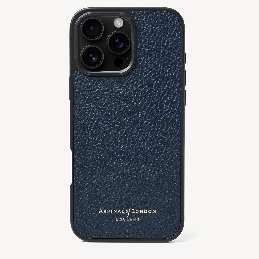 iPhone 16 Pro Max Case Navy Pebble
