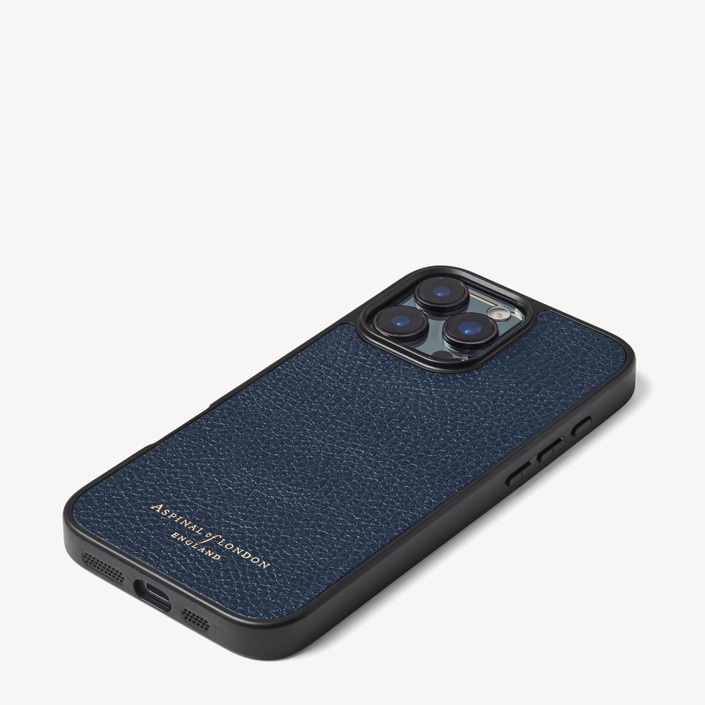 iPhone 16 Pro Max Case Navy Pebble