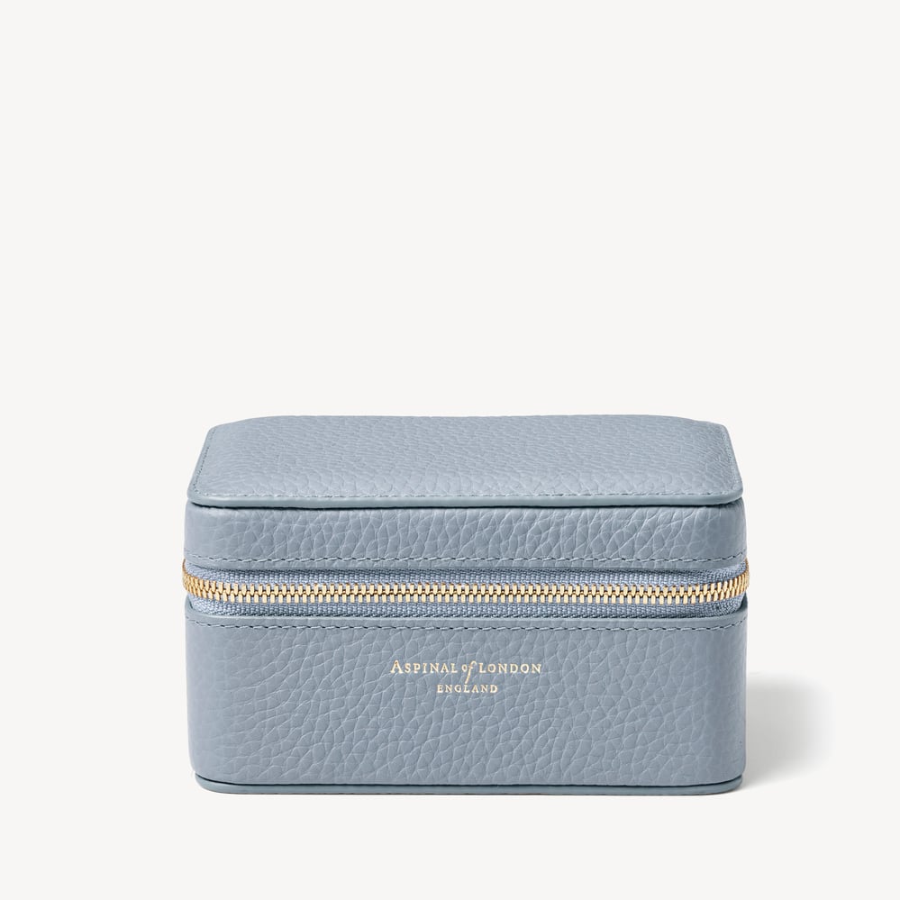 Travel Watch & Ring Box Sky Blue Pebble