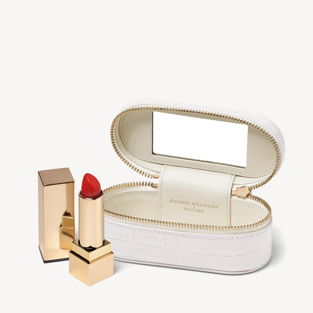 Handbag Tidy All Deep Shine Chalk White Small Croc