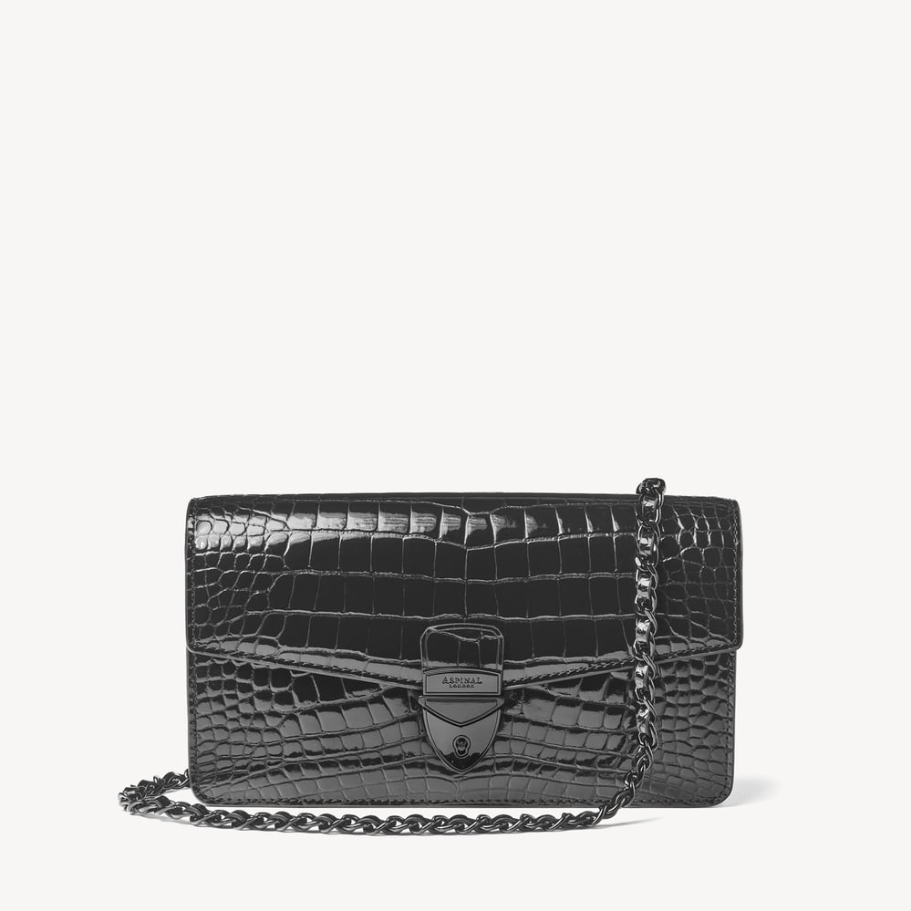 Mayfair® 2 Clutch Black Patent Croc
