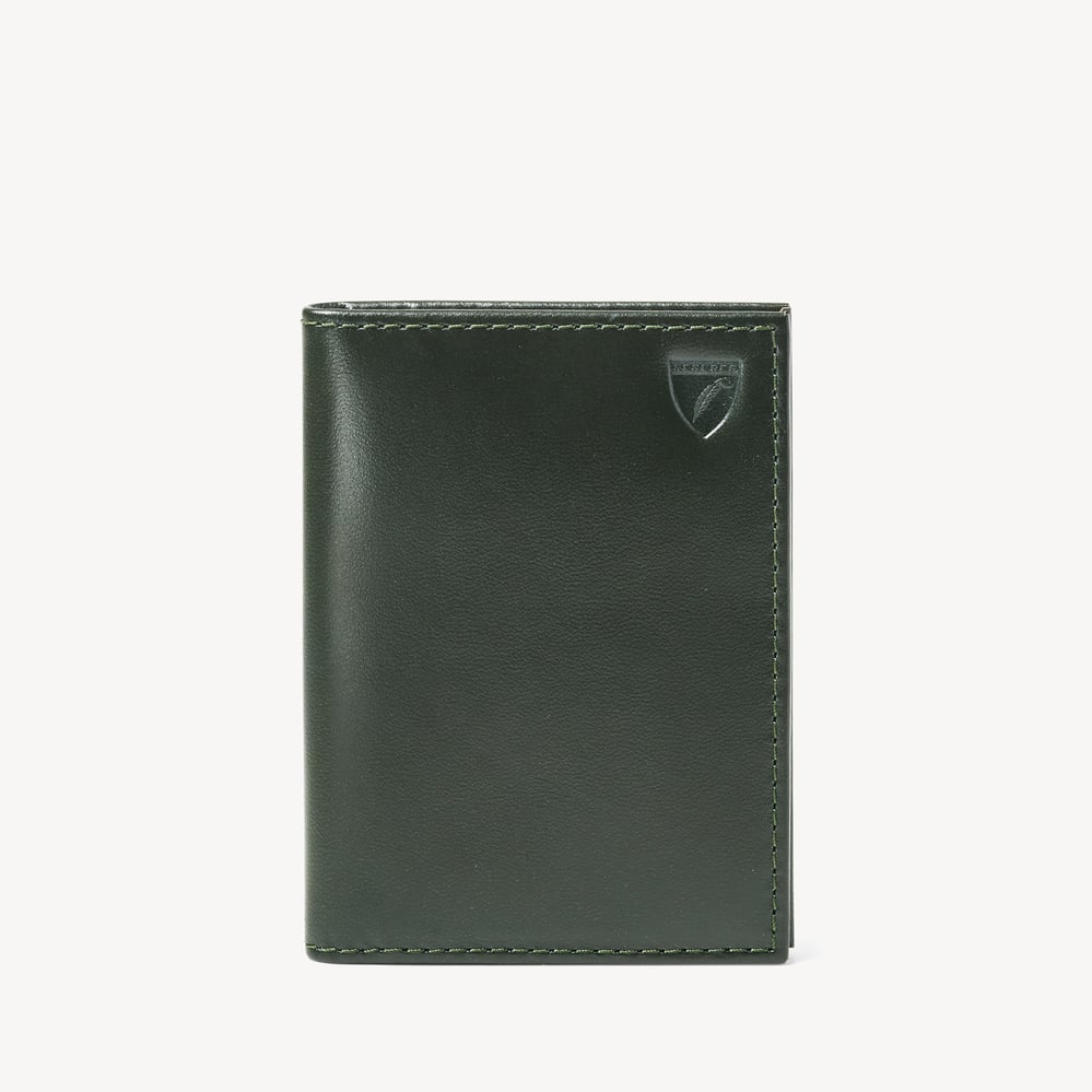 Double Fold Credit Card Holder Smooth Evergreen