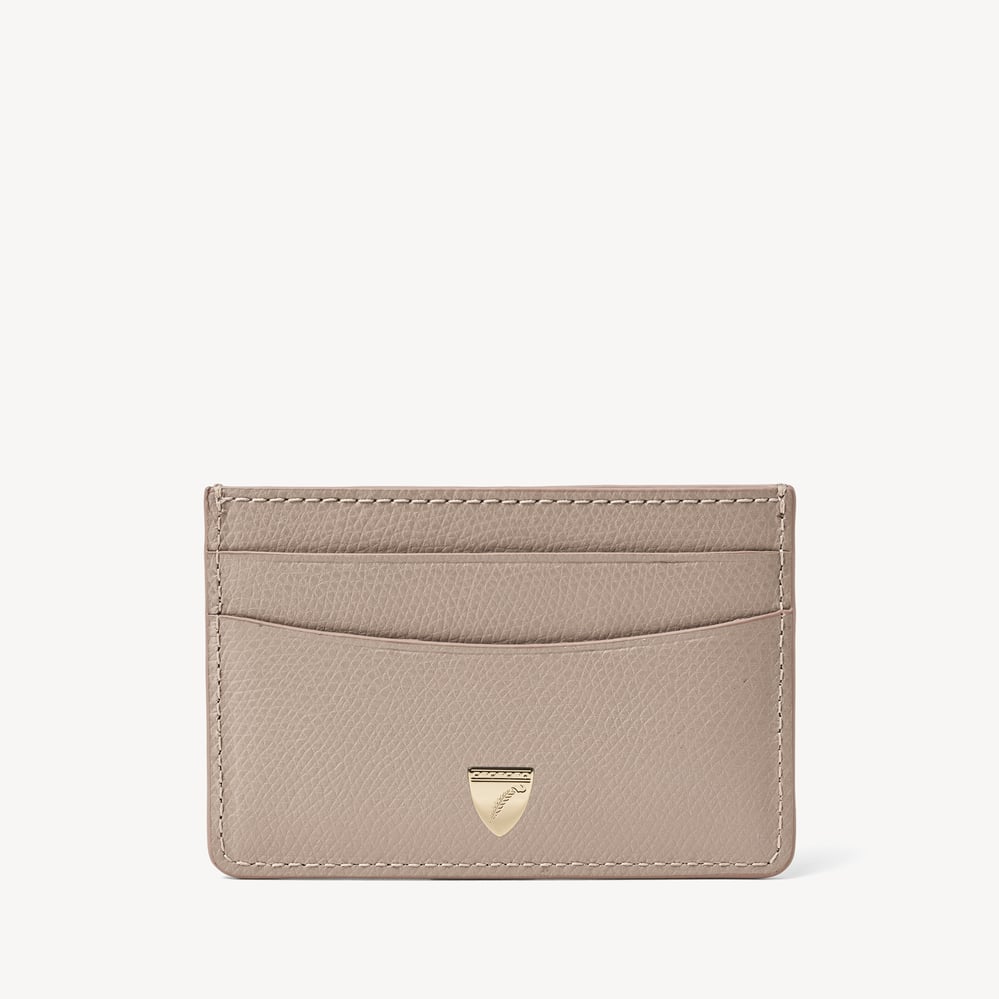 Slim Credit Card Holder Moleskin Soft Saffiano