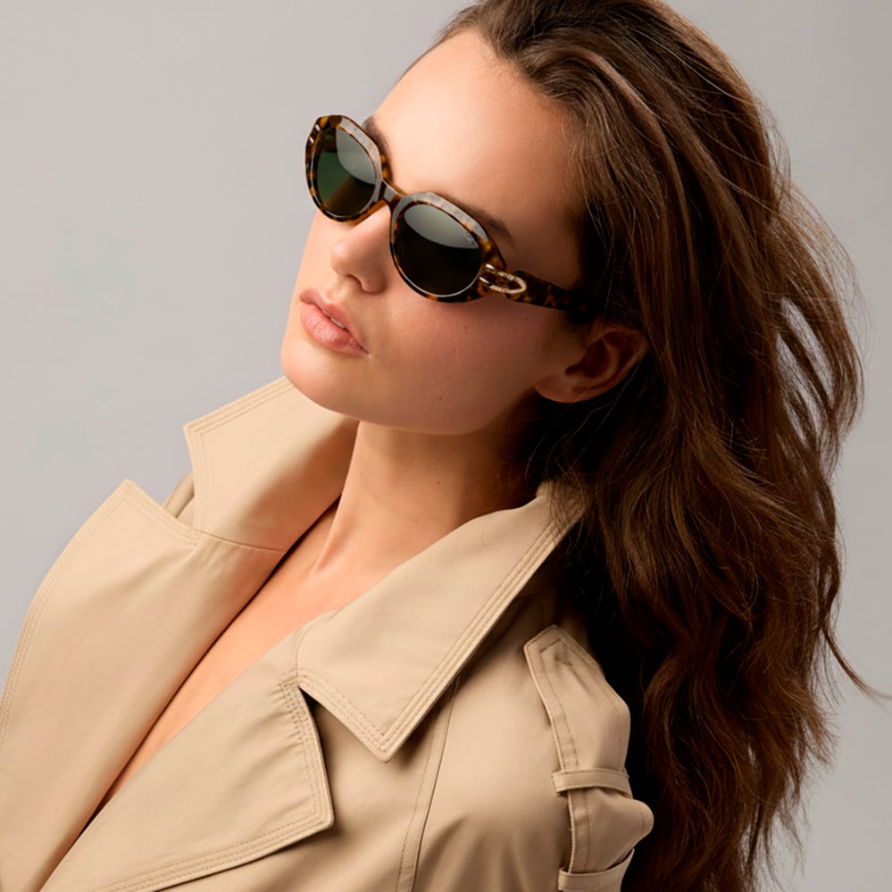 Amelia Oval Sunglasses Tortoiseshell 