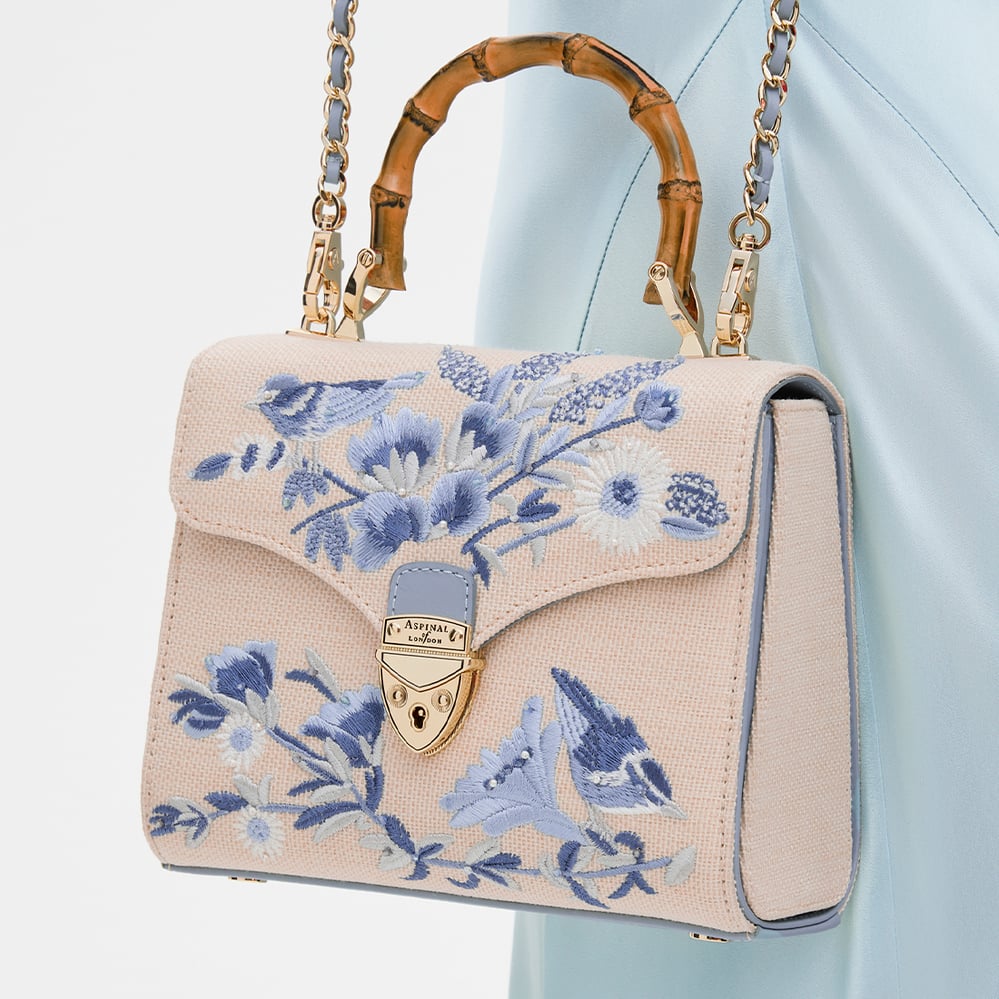 Midi Mayfair® Sky Blue English Garden Hand Embroidery