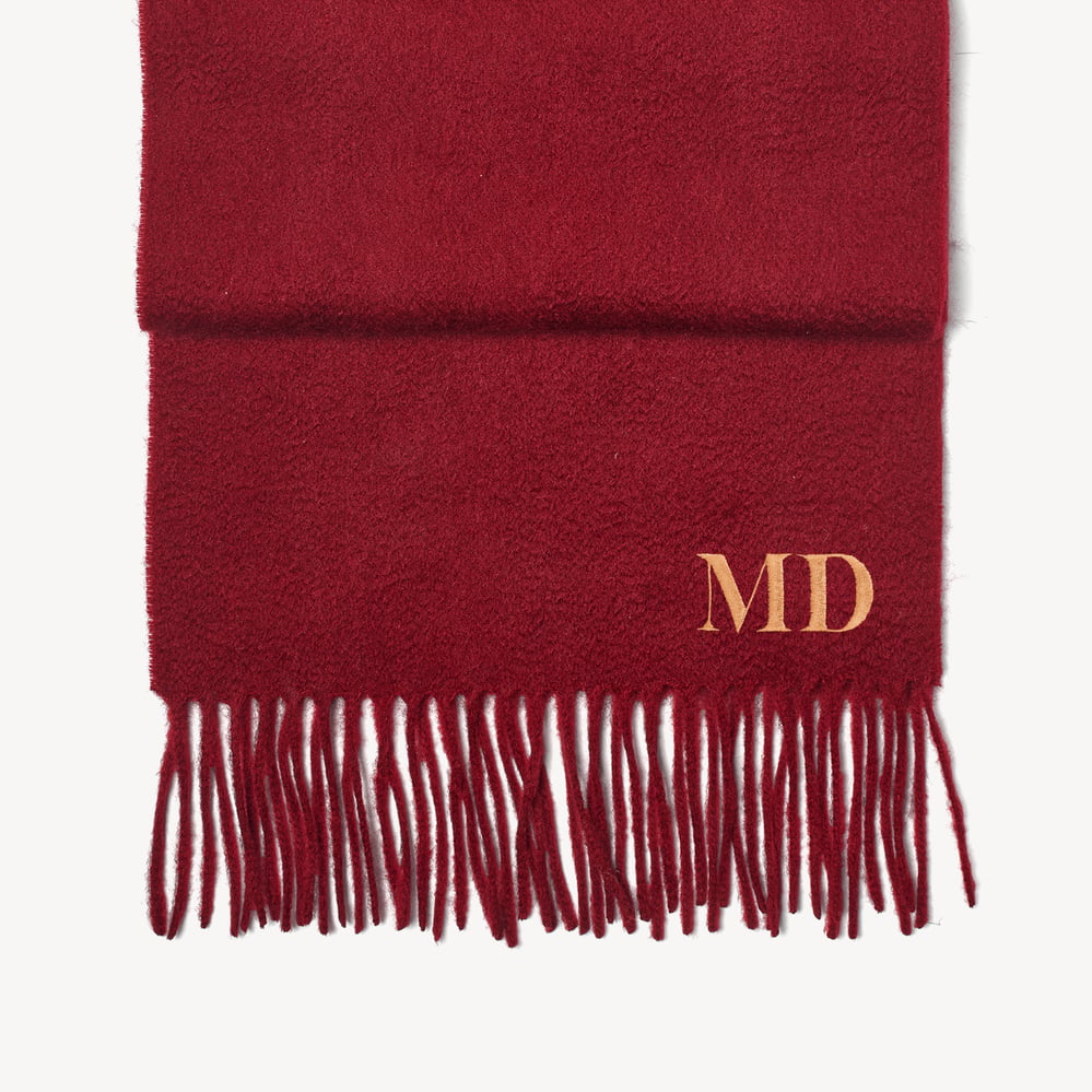 Pure Cashmere Scarf Cardinal Red Cashmere