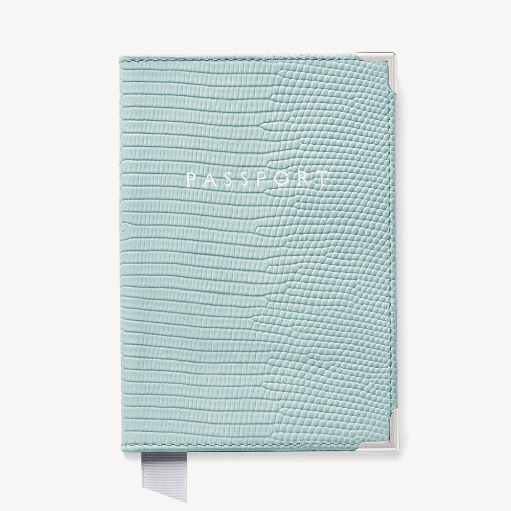 Passport Cover Pool Blue Lizard
