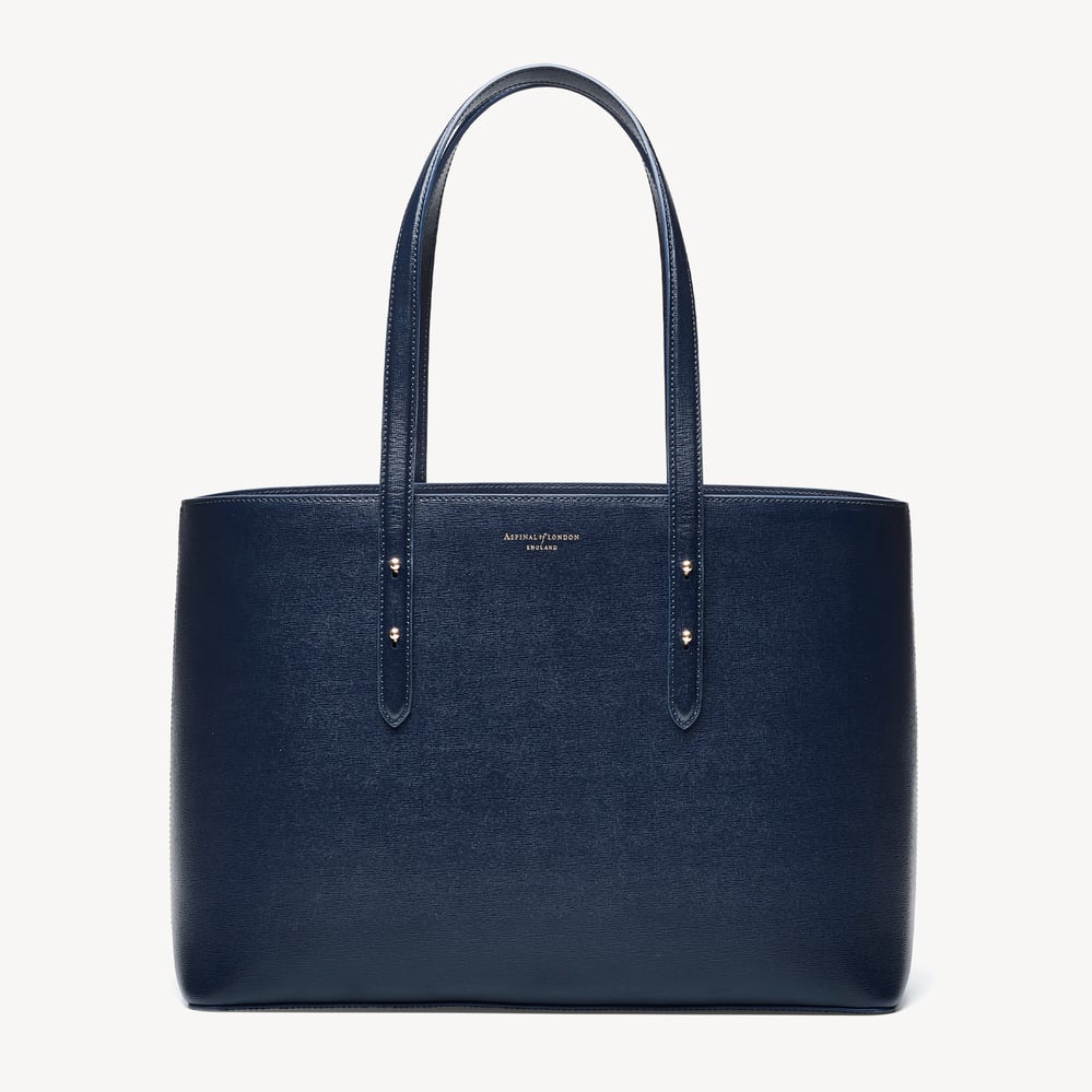 Regent Tote Navy Saffiano