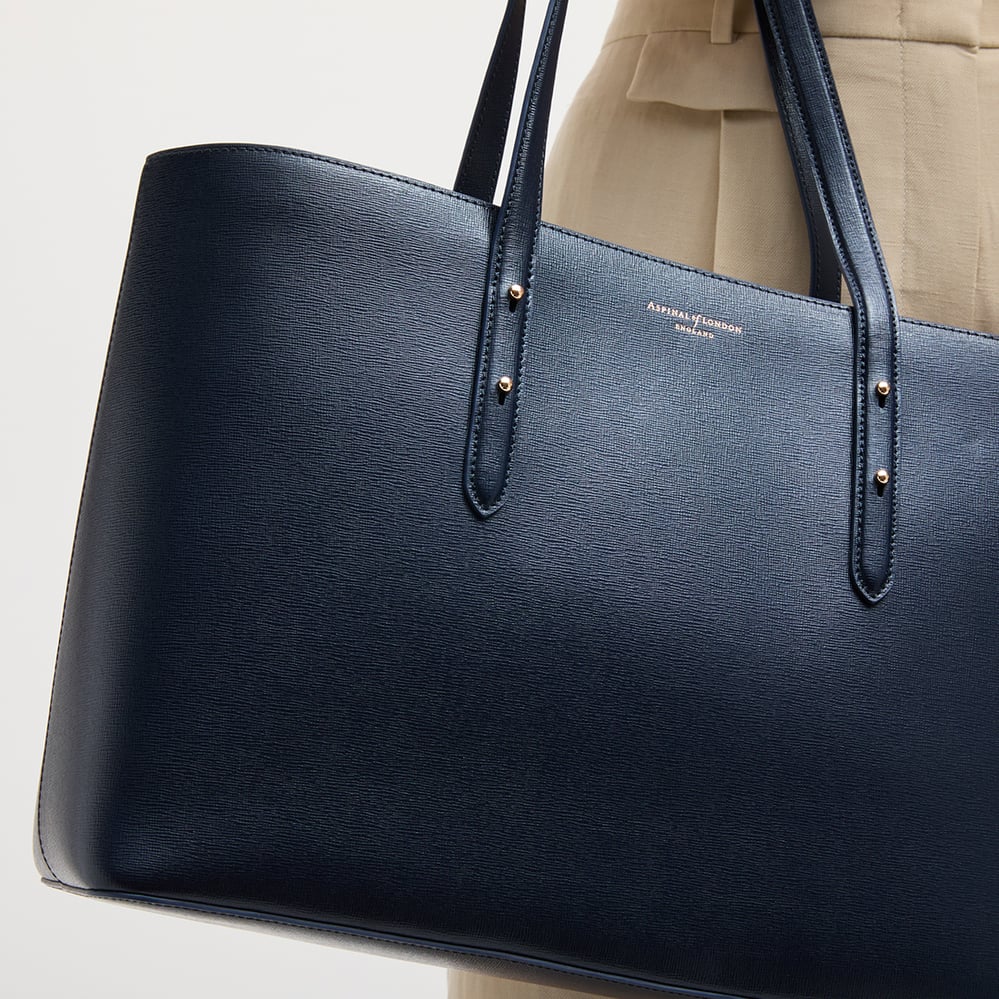Regent Tote Navy Saffiano