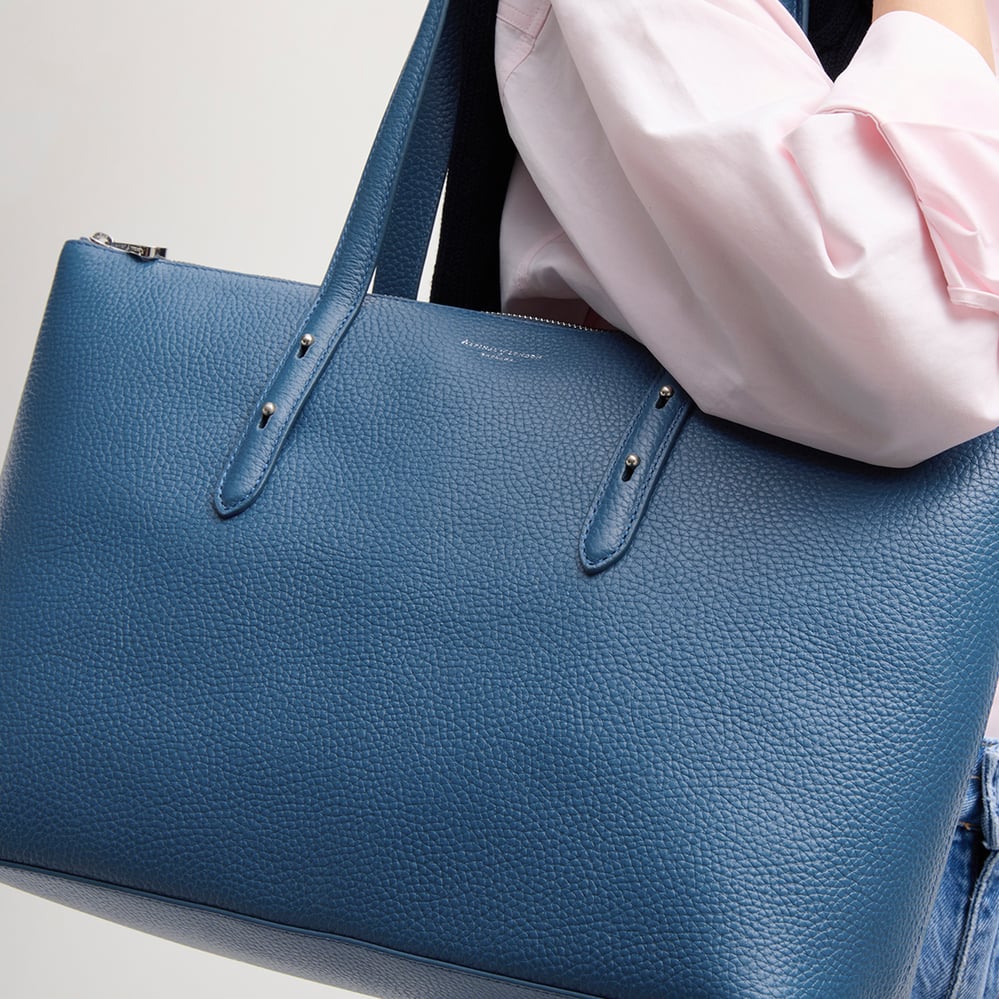 Regent Zipped Tote Topaz Pebble