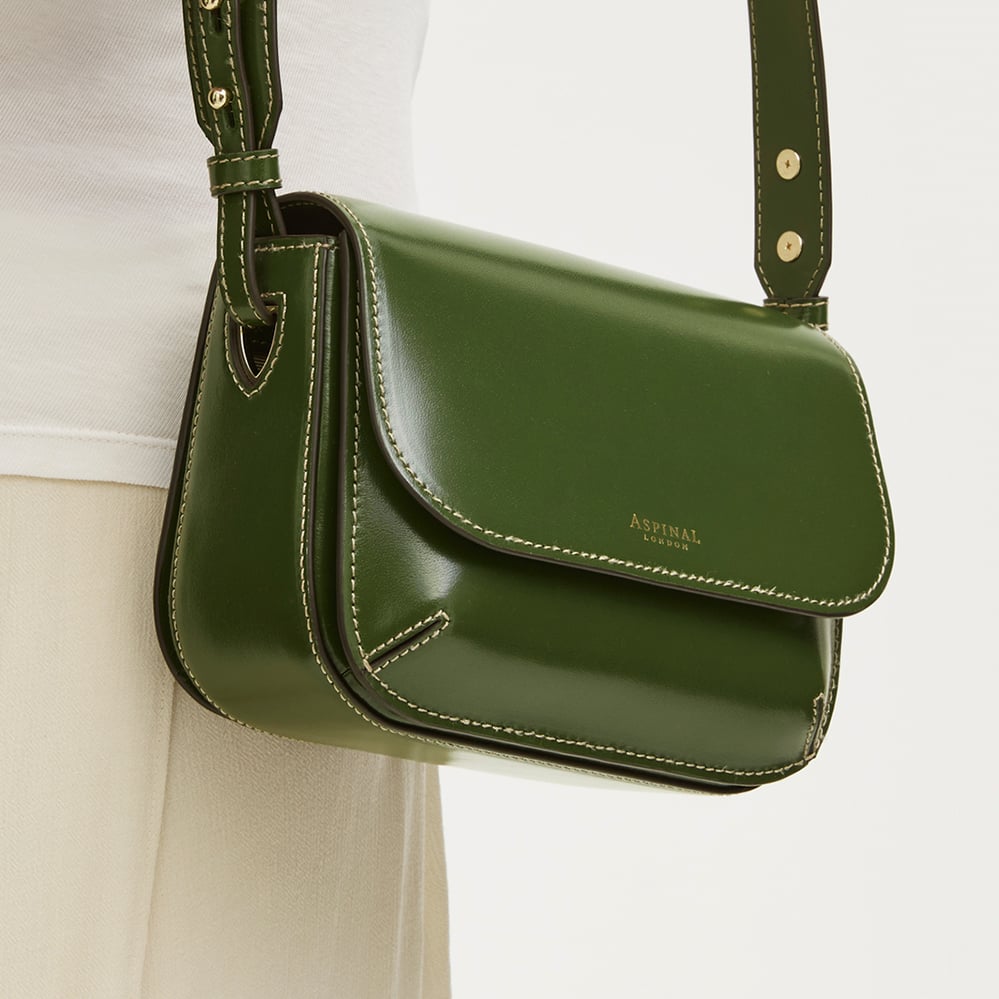 Ella Crossbody Smooth Moss Green