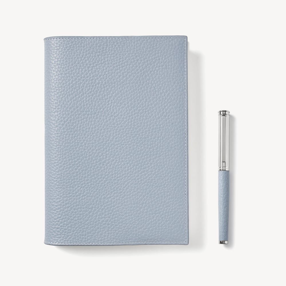 A5 Refillable Journal & Pen Set Sky Blue Pebble
