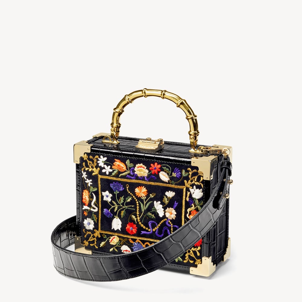 Trunk Black Velvet & Croc