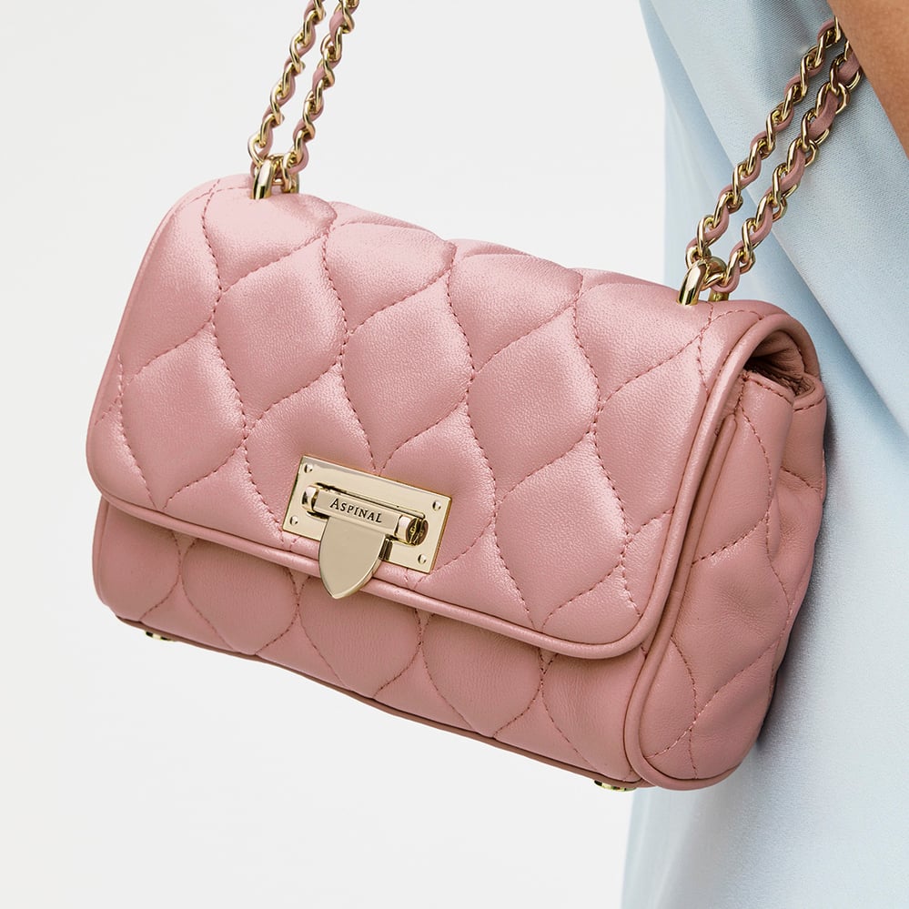 Micro Lottie Crossbody English Rose Nappa