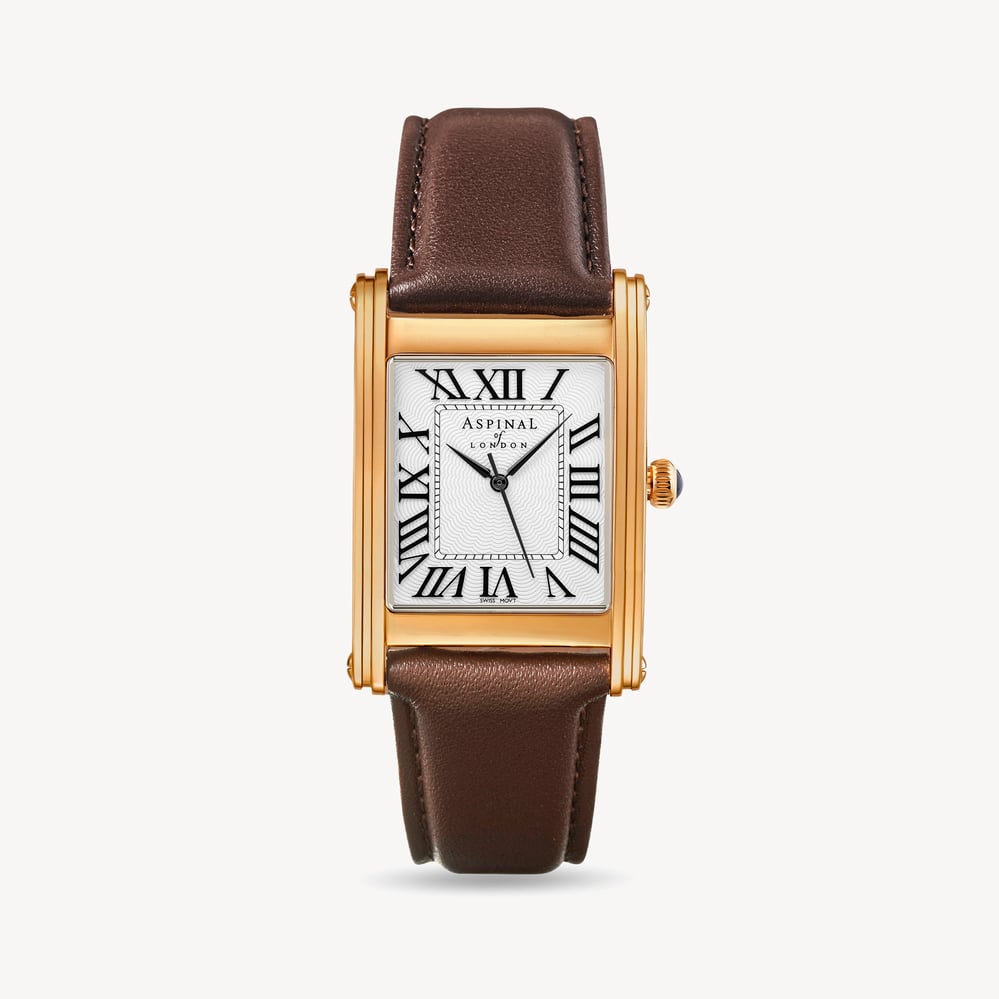 Mayfair® Classic Watch 23ct Gold Plated - Smooth Chocolate