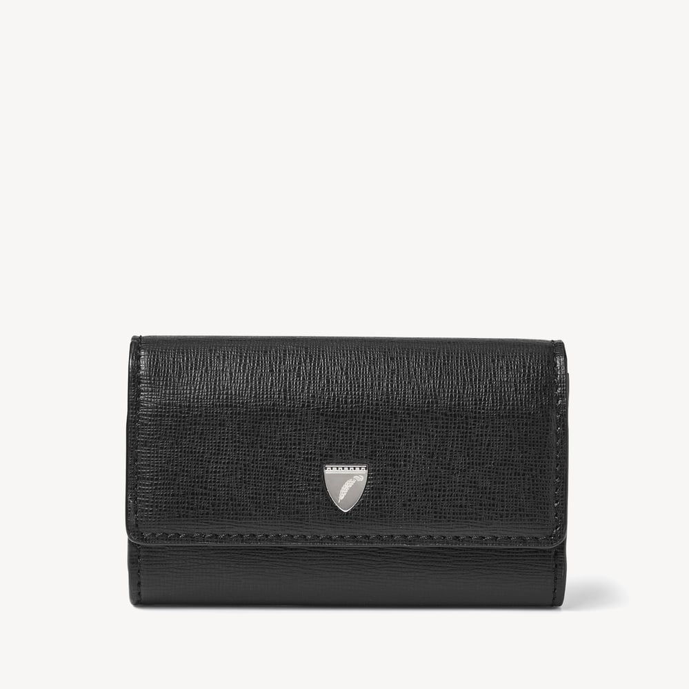 Business Card Holder Black Saffiano