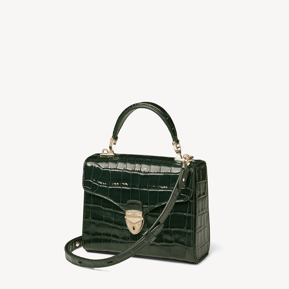 Midi Mayfair® Deep Shine Evergreen Croc
