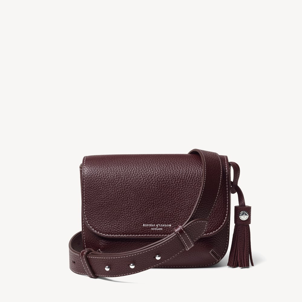 Ella Crossbody Wine Milled Pebble