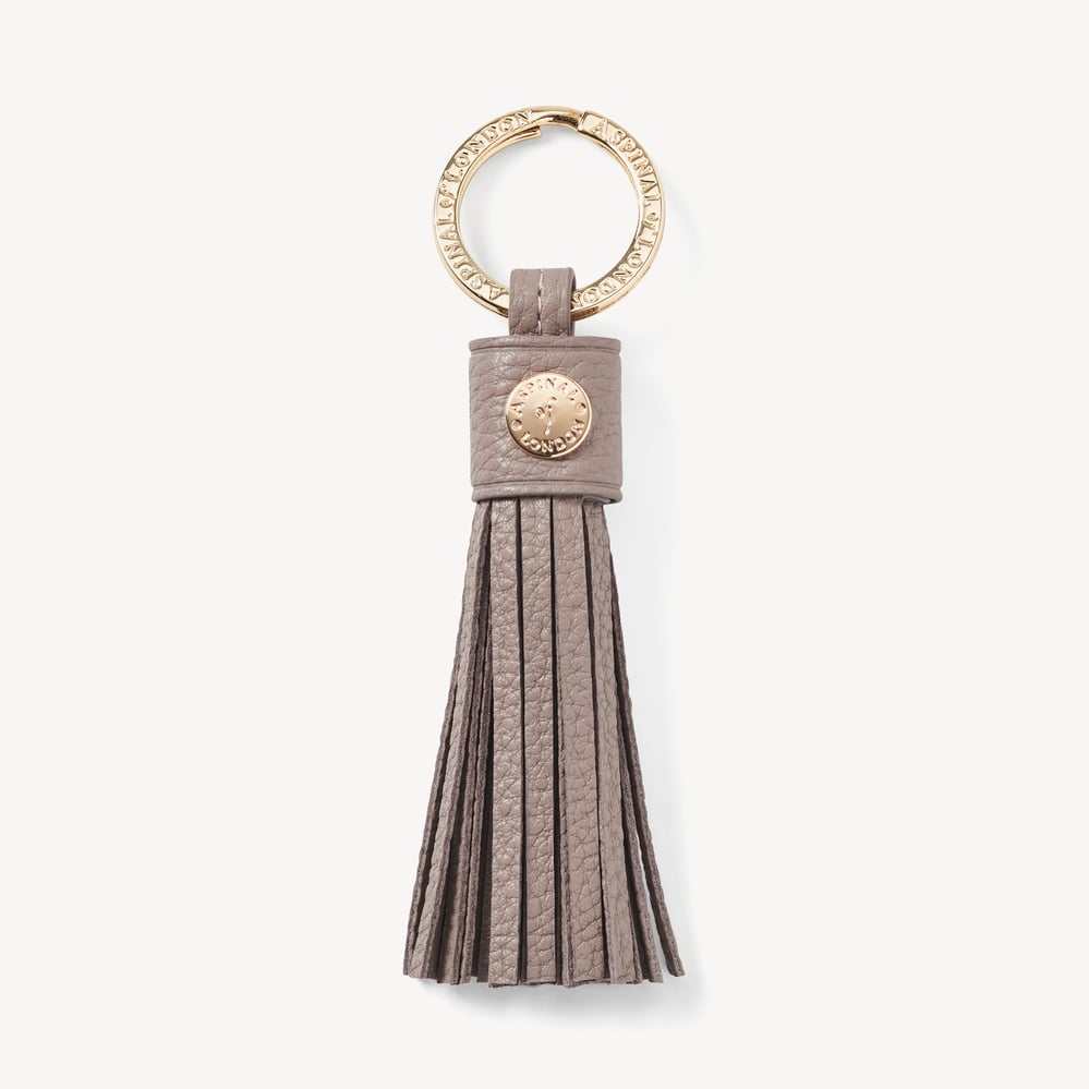 Hudson Tassel Keyring Moleskin Milled Pebble