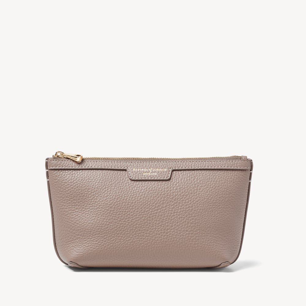 Hudson Small Pouch Moleskin Milled Pebble