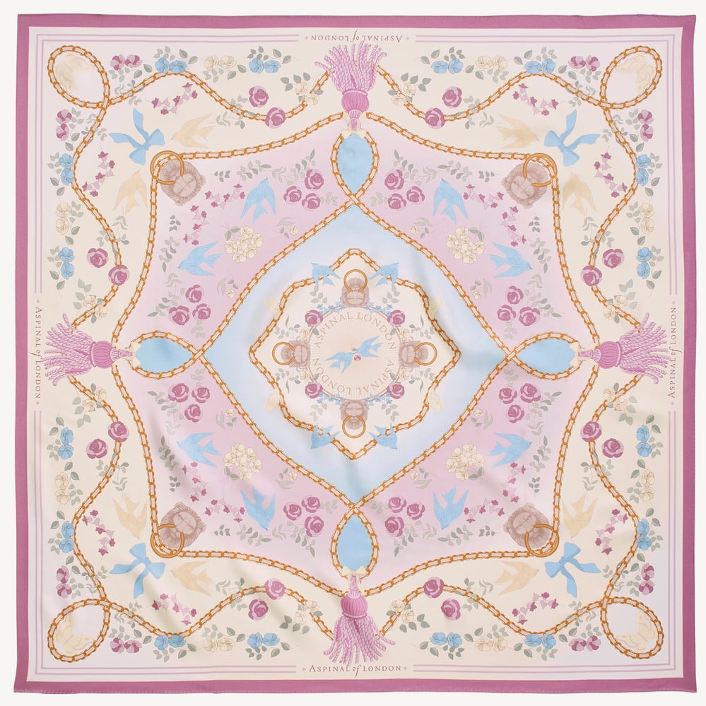 Mayfair® Songbird Silk Scarf English Rose Pure Silk