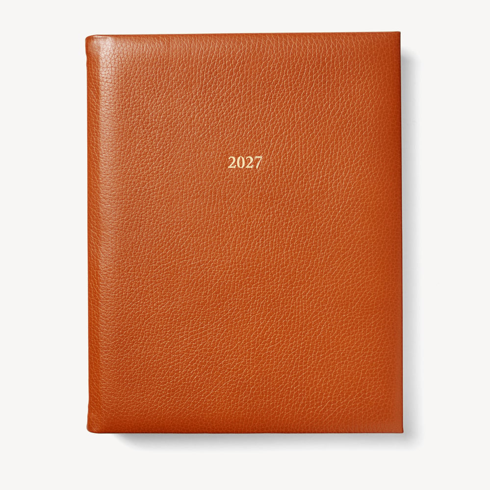 2027 A4 Day to Page Diary Marmalade Pebble