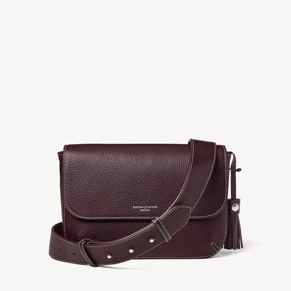 Ella Grande Crossbody Wine Milled Pebble